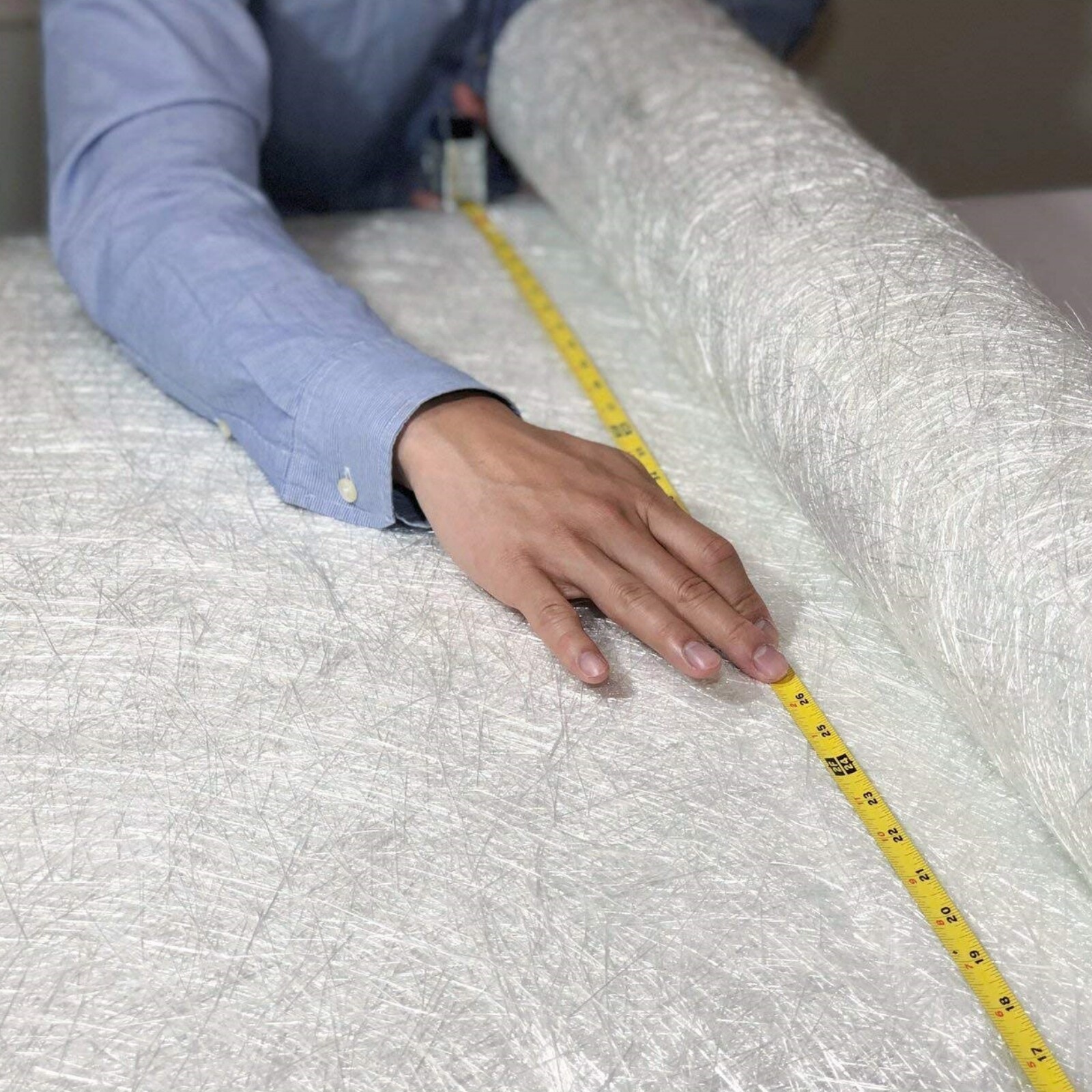 154FT 300gsm Fiberglass Chopped Strand Mat 1.5 oz for Roofing Boat Marine Repair