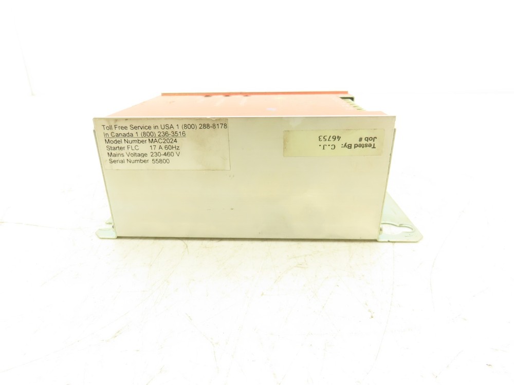Magnetek MAC2024 MAC 2000 Soft Starter Motor Control Electromotive Systems 3Ph