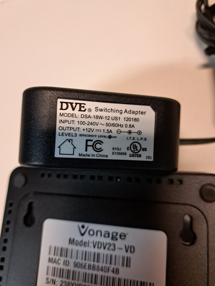 VONAGE VDV23-VD ROUTER