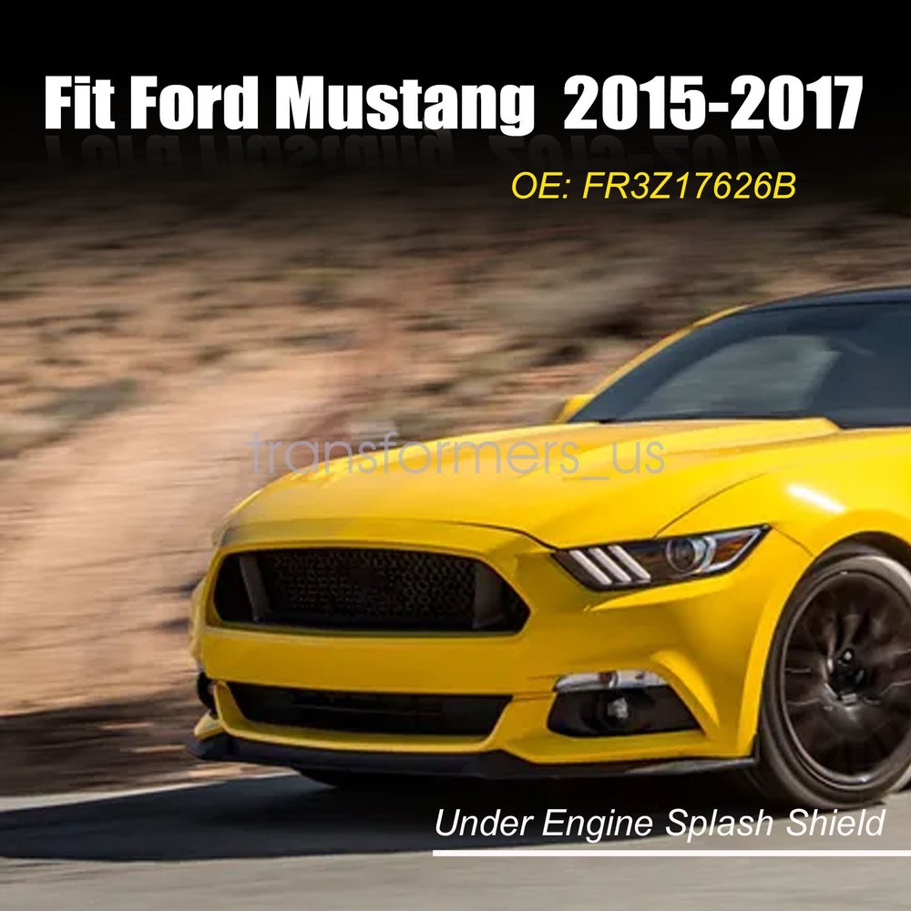 Front Bumper Under Cover Guard Engine Splash Shield For 2015-2017 Ford Mustang