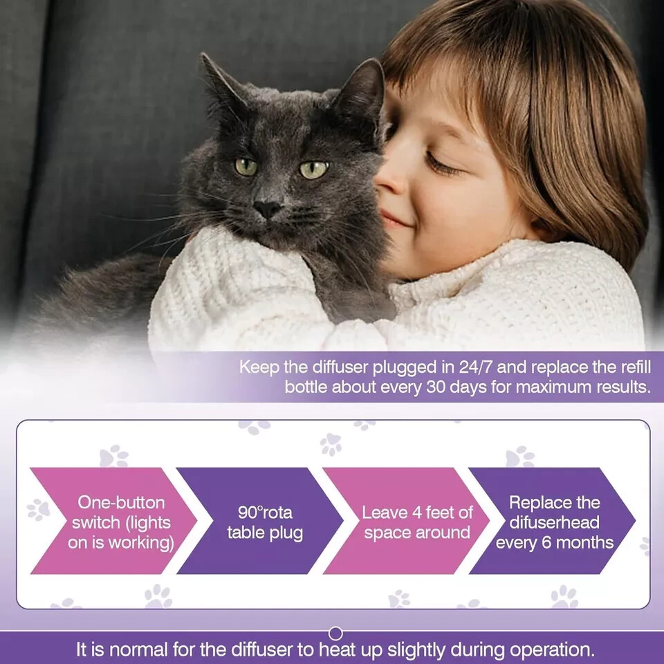 Cat Pheromones Calming Diffuser Refill 6 Pack Multicat Pheromone Diffusers Refil