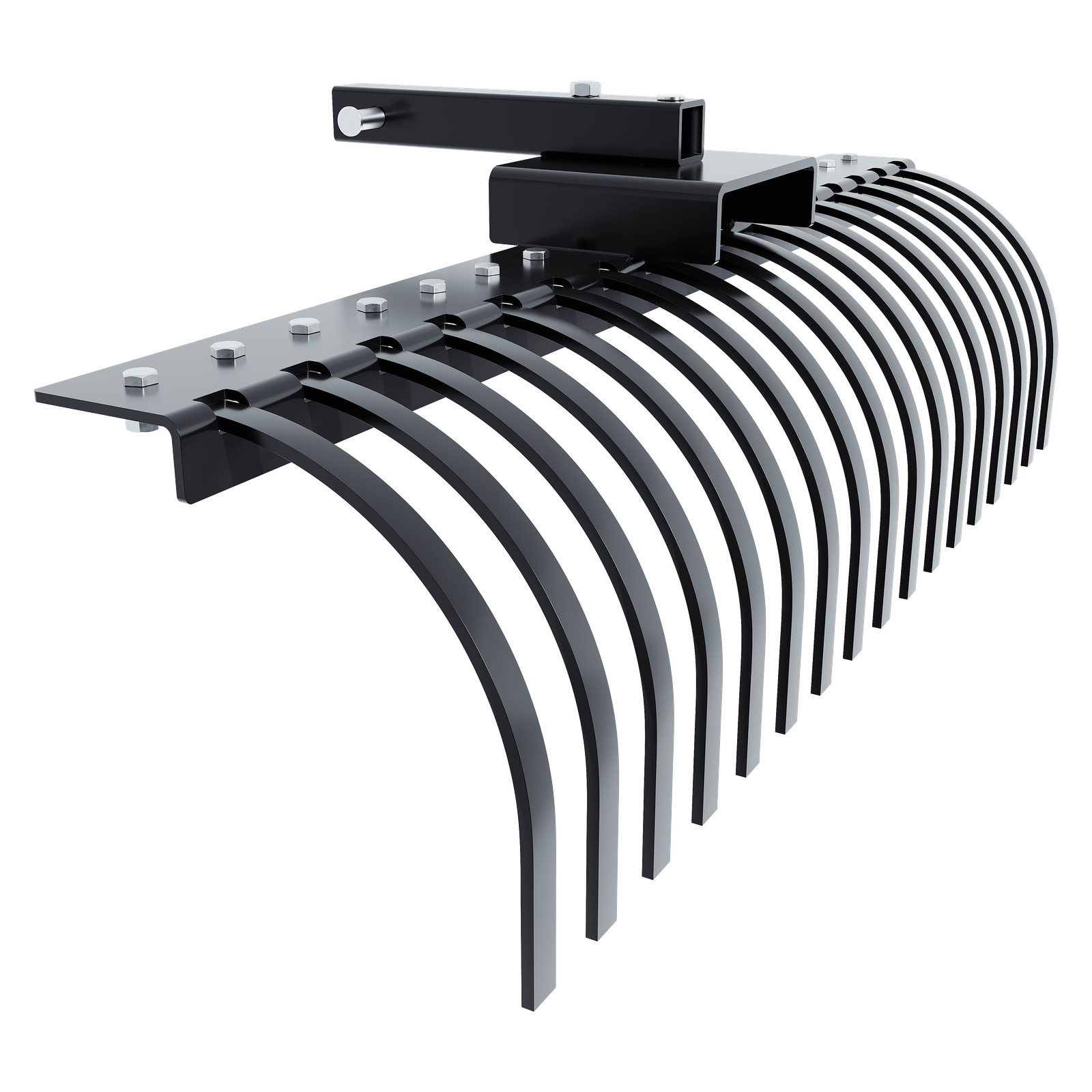 48" Landscape Rake Pine Straw Rake Rock Rake Fits 2" Receiver ATV/UTV Tractors