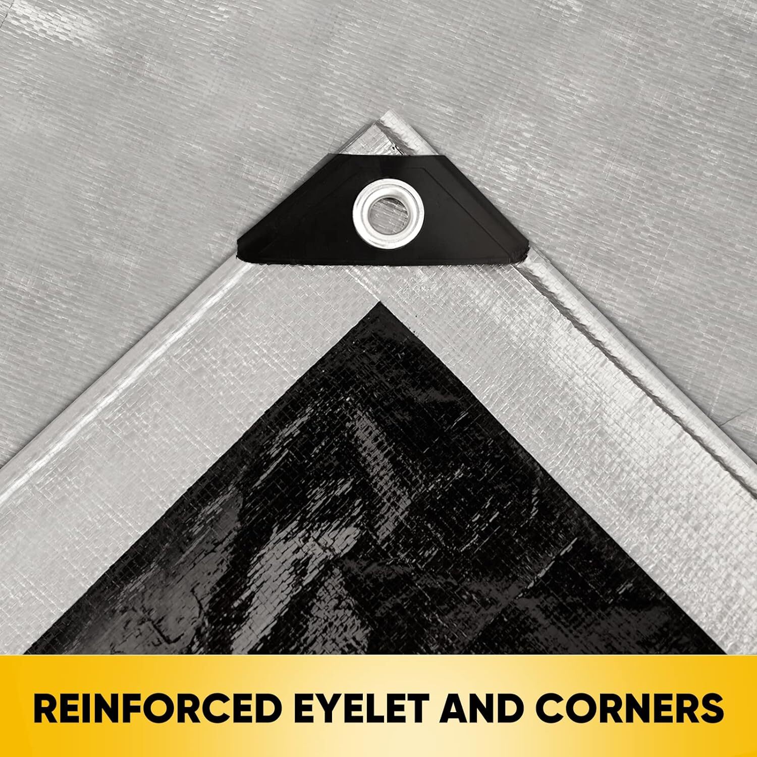 18 Mil 16 Mil True Finished Size Heavy Duty Poly Tarp Cover Waterproof Tarpaulin