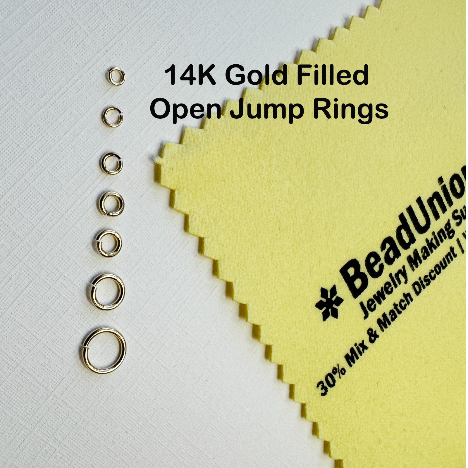 14K Gold Filled Jump Rings for Permanent Jewelry-Open Jump Rings(20,22,24 Gauge)