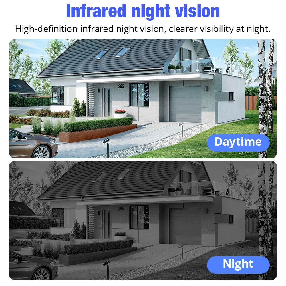 2.4G WIFI 4MP Window Camera Indoor for Home Security Easy&Quick Install 2.5K