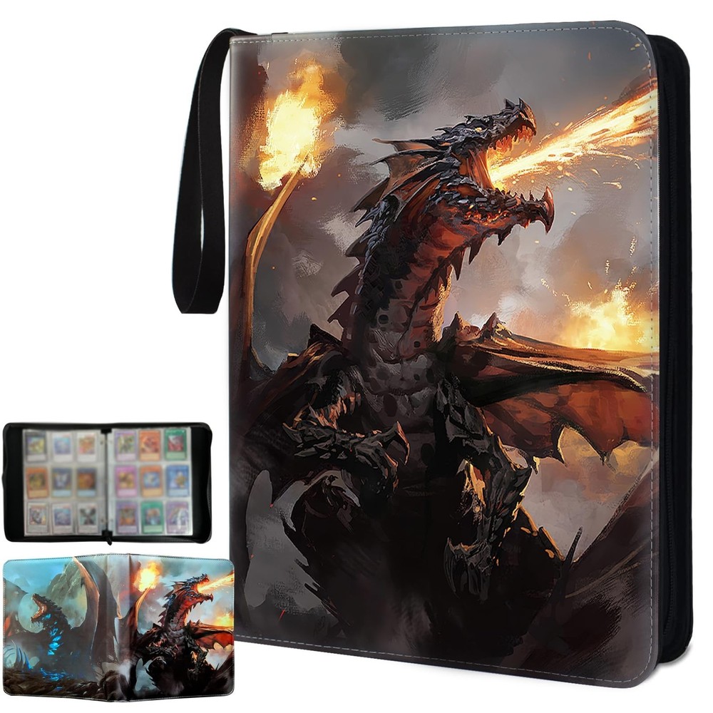 MTG Card Binder Fits 900 Cards Card Collector Album Holder,with 50 Removable ...