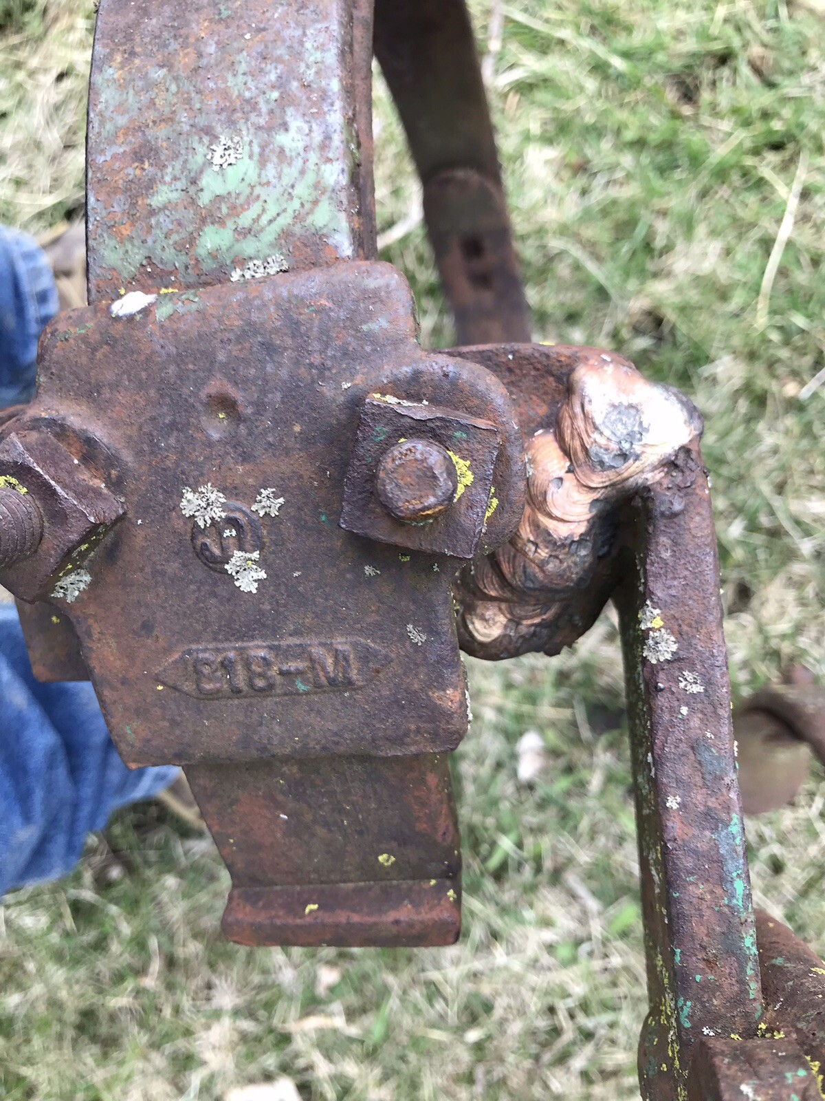 USED ANTIQUE VINTAGE JOHN DEERE 17 SHANK DIGGER PLOW CULTIVATOR