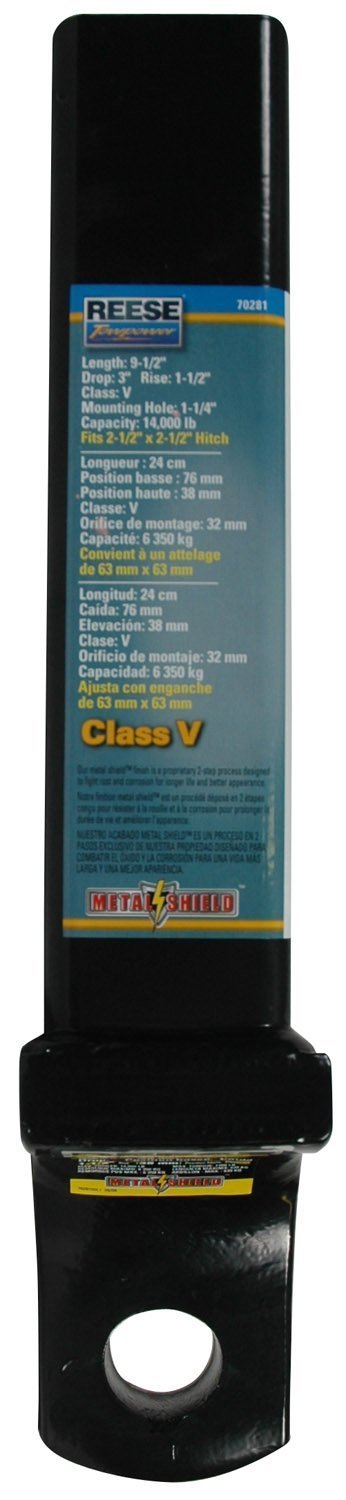 New Reese 70281 2.5" Class V Hitch 3" Drop or 1-1/2" Rise Ball Mount 7028100