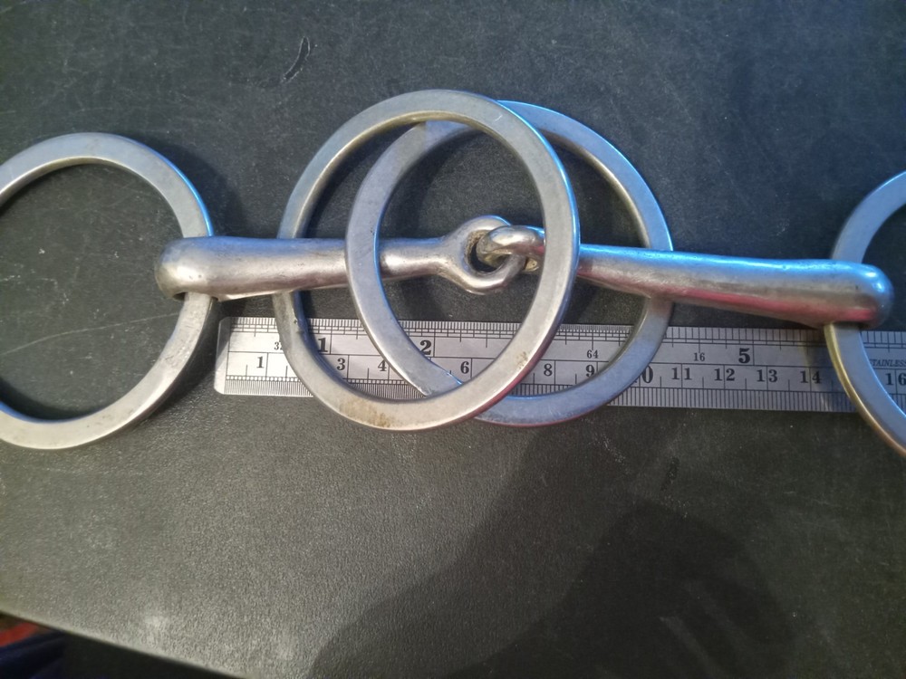 wilson snaffle bit riding driving 5 1/2 in mouth