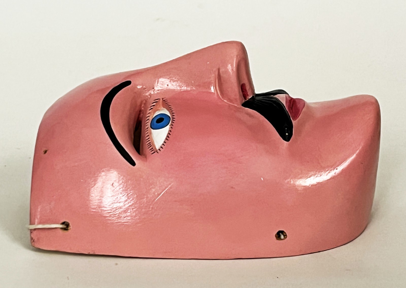 FELIPE HORTA TOCUARO MICHOACAN CURPITES WOOD DANCE MASK MEXICAN FOLK ART VIEJITO