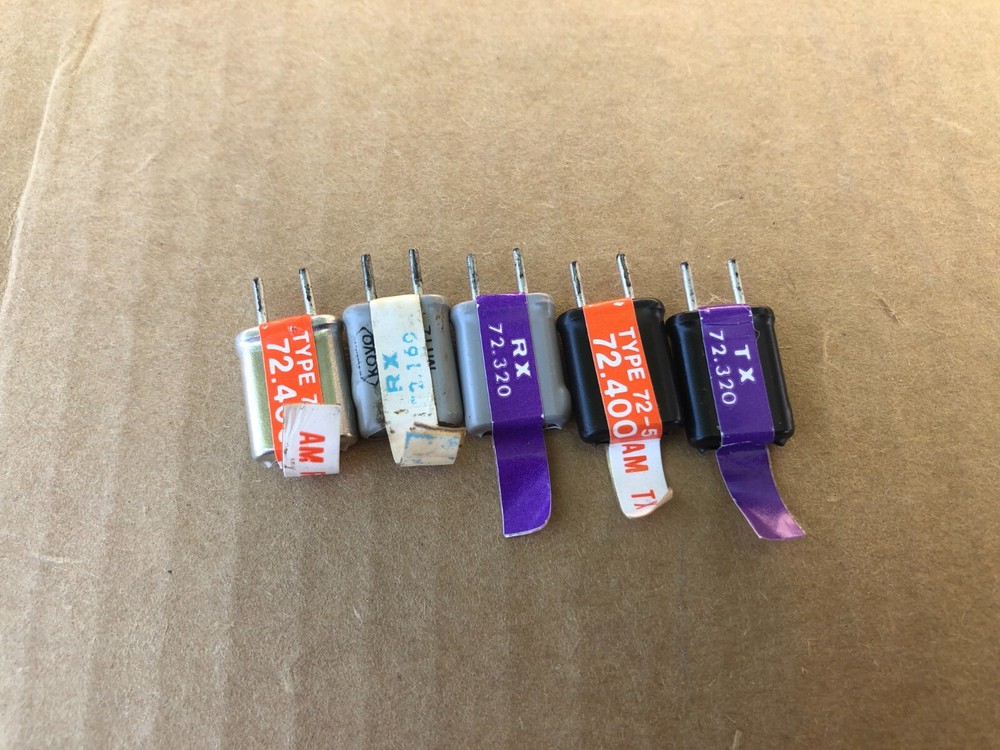 LOT OF 5 KOYO FM TRANSMITTER CRYSTALS