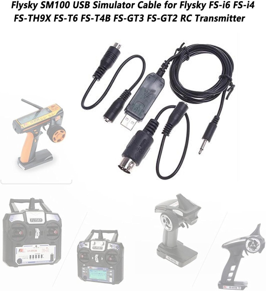 Lightweight Flysky SM100 RC Simulator - Compatible with Flysky Controllers