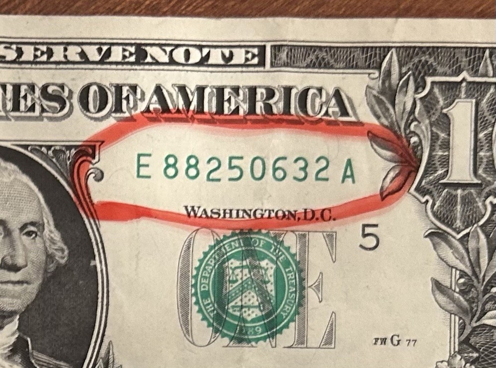 2021 $1 Note Multiple Errors/Numbers - Gas Pump/Odometer Serial E88250632A