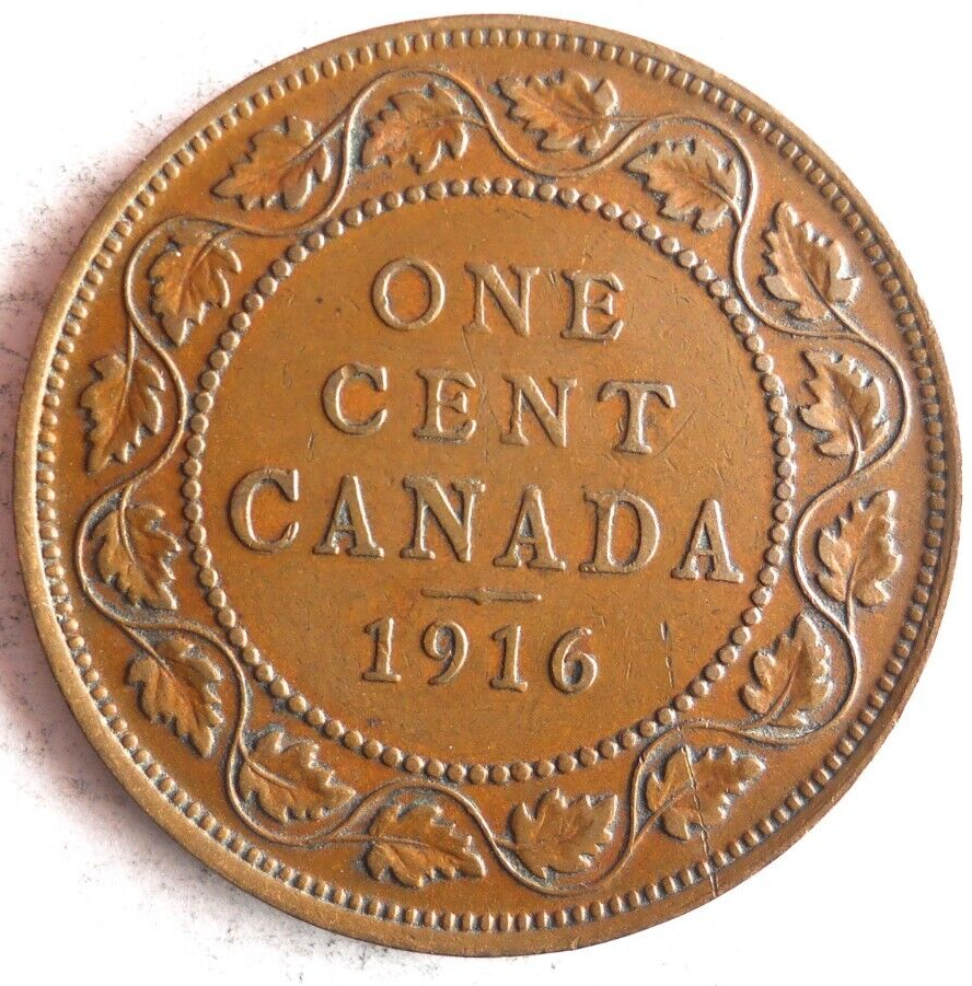 1916 CANADA CENT - Excellent Coin - FREE SHIP - Canada Bin #2