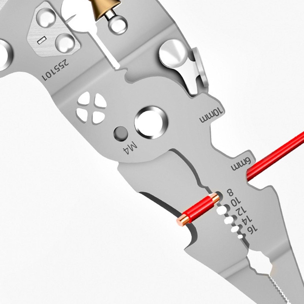 Multifunctional Folding Wire Stripper Pliers,Pully Design Cable Cutter Plier