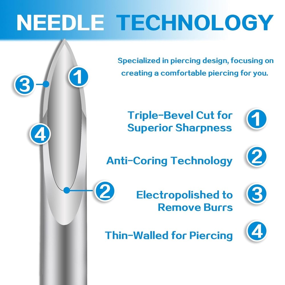 CINRA Piercing Kit - 38pcs Body with 38Pcs