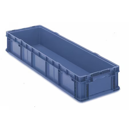 Orbis So4815-7 Blue Solid & Stackable Straight Wall Storage Container, 17.2