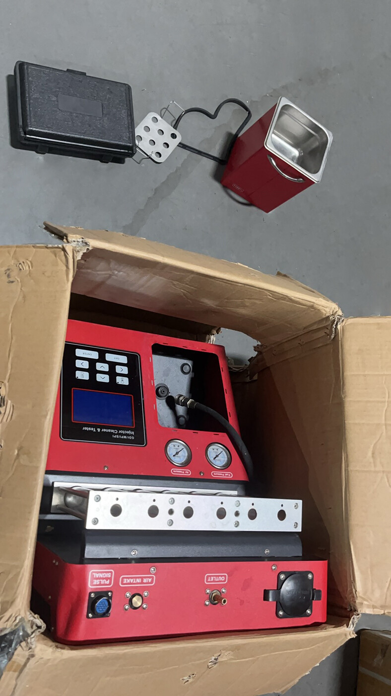 LAUNCH CNC605A Fuel Injector Cleaner Tester Kit Ultrasonic Cleaning Machine Used