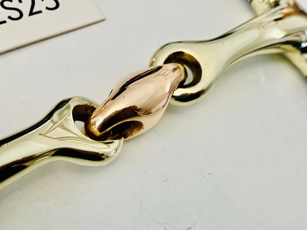 Full Cheek Curved Snaffle Bit 14MM Copper Lozenge(UKSALES25®)*SAME DAY DISPATCH*
