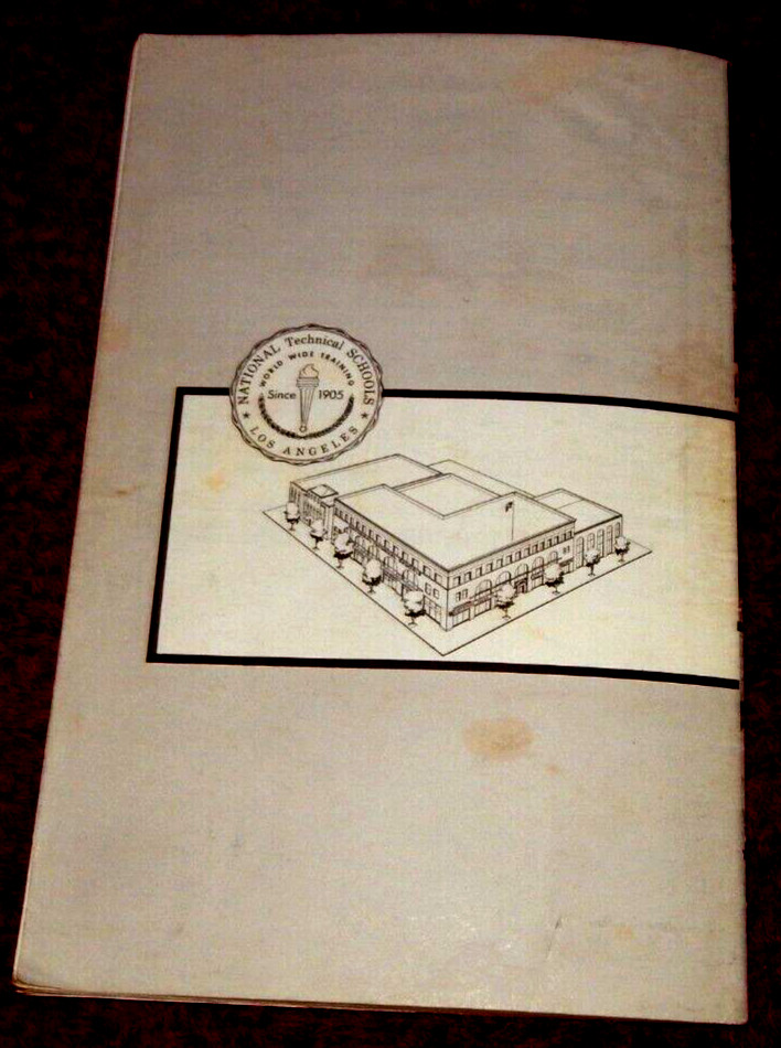 Vintage National Technical Schools Student Guide Book