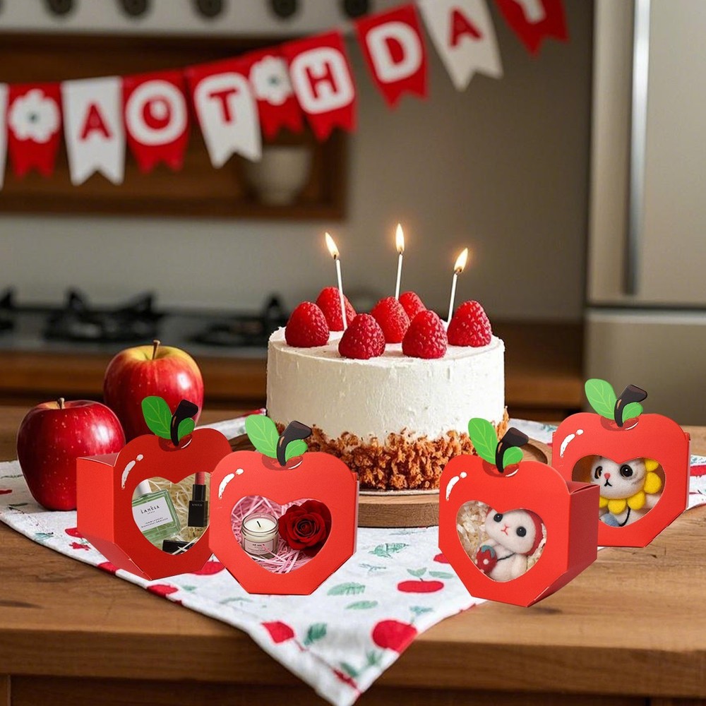 20 Pcs Apple Shaped Gift Boxes