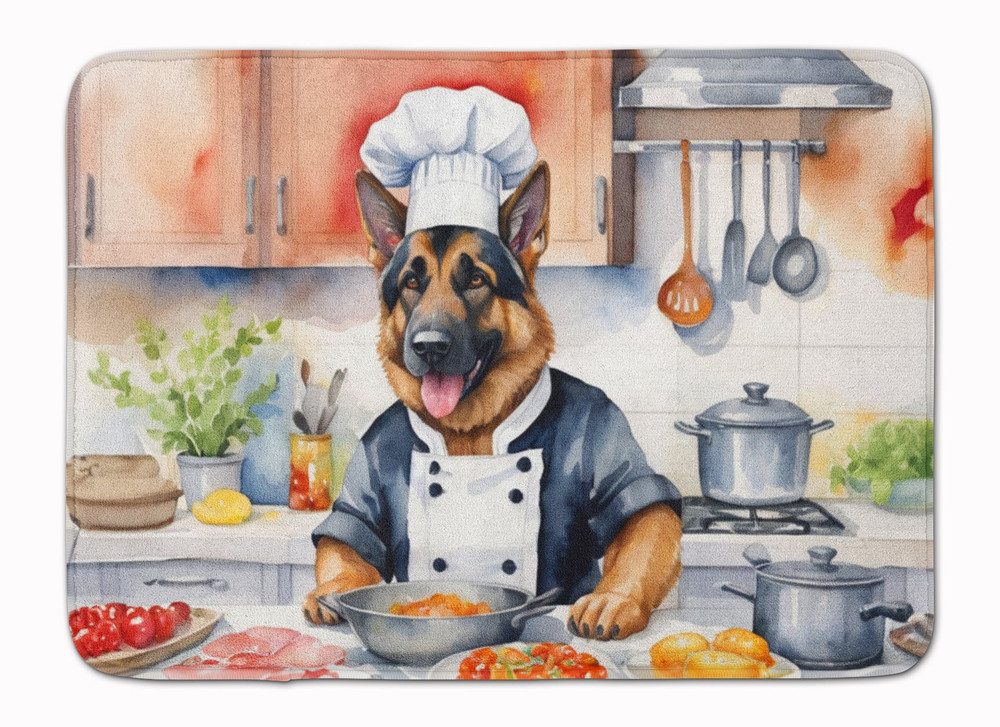 German Shepherd The Chef Memory Foam Kitchen Mat
