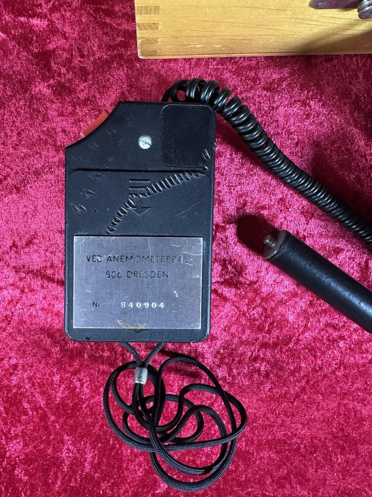 VEB Handheld Anemometer Analog Meter Works!!!
