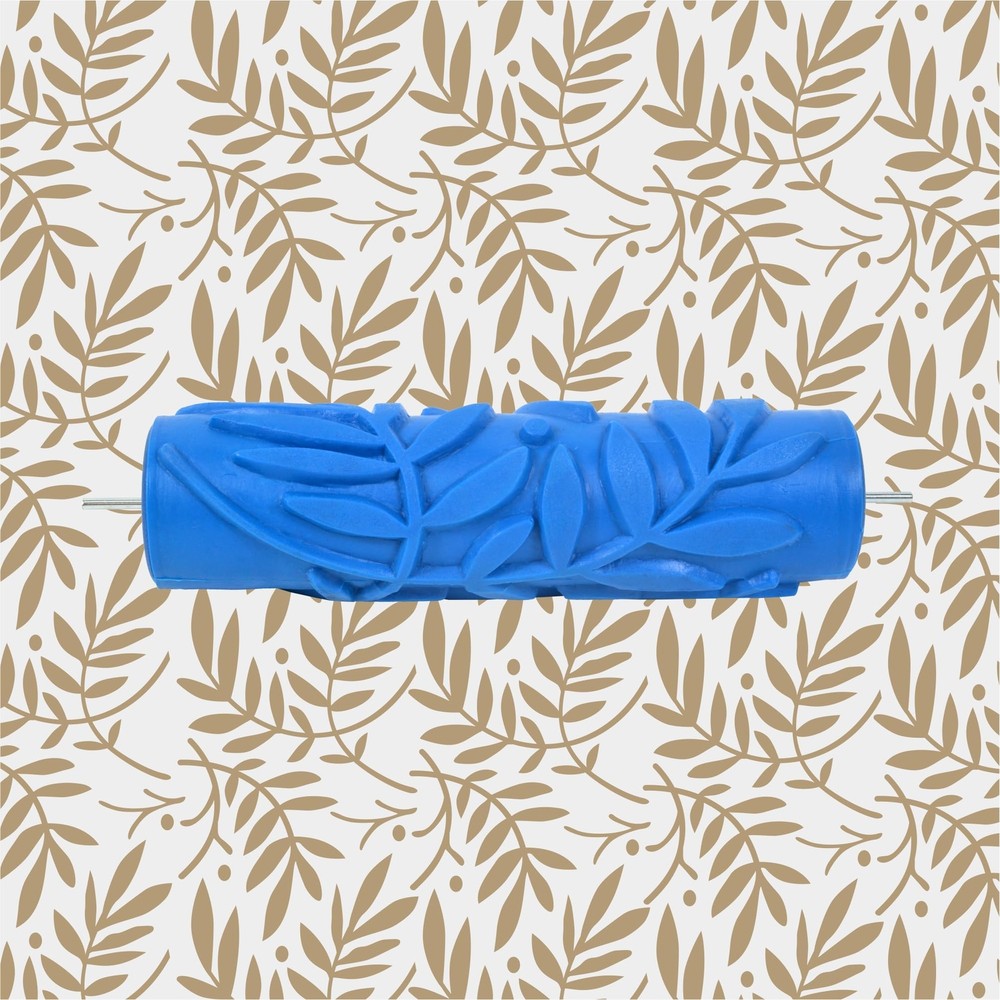 7'' Inch Texture Rubber Roller Single Color DIY Patterned Paint Roller