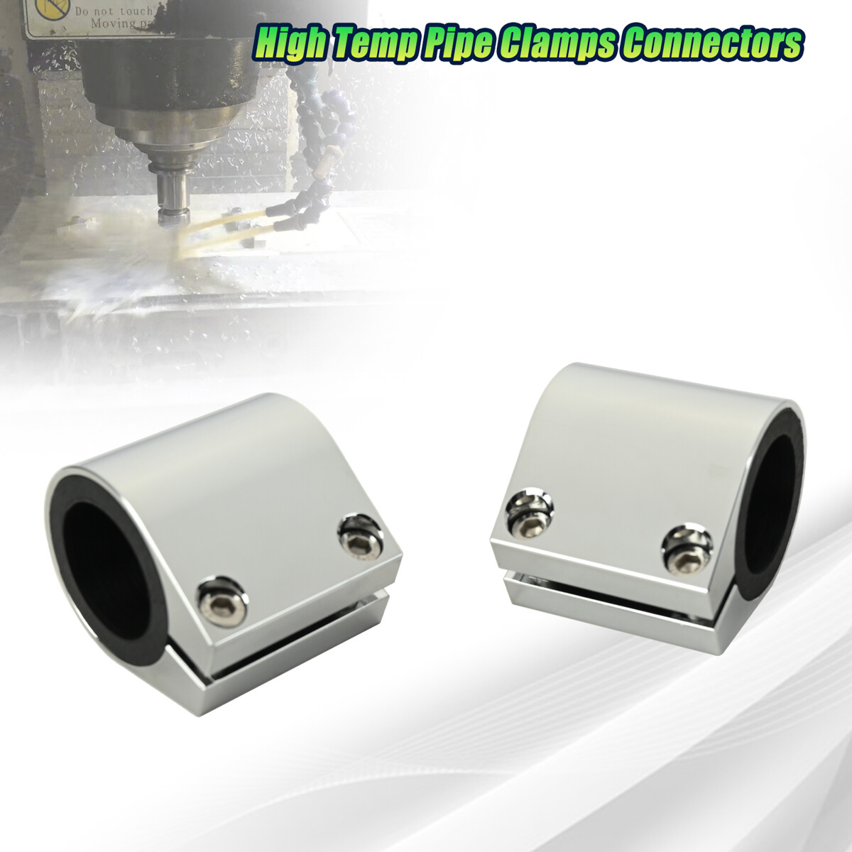 For Yamaha Banshee 350 YFZ350 1987-2006 2x Exhaust Muffler High Temp Pipe Clamp