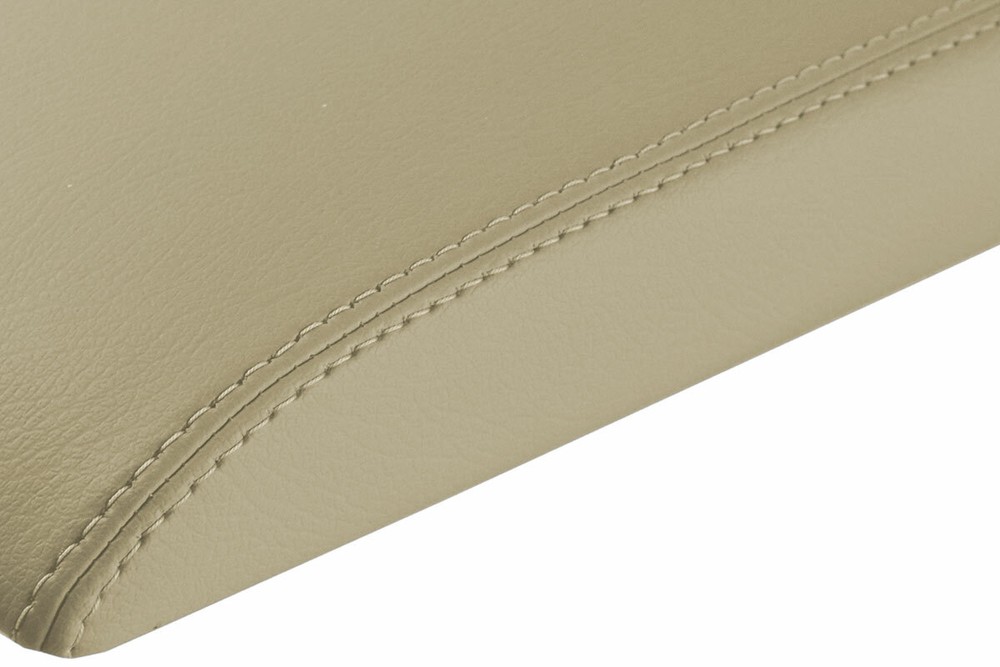 Console Lid Pull Over Armrest Cover Leather for Ford Flex 09-19 Beige