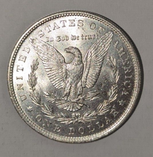 1880 P Morgan Silver Dollar ~ Blast White ~ #409