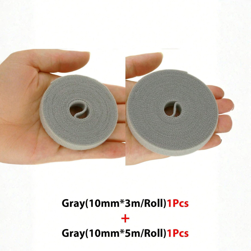 1-5m Reusable Hook and Loop Cable Tie Adjustable Cable Organizer Tape Cord Wrap