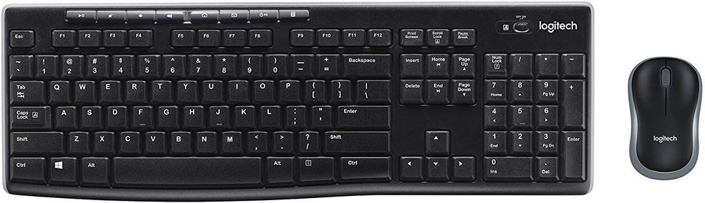 Logitech MK270 Wireless Keyboard & Mouse Combo -Batteries included - No Receiver