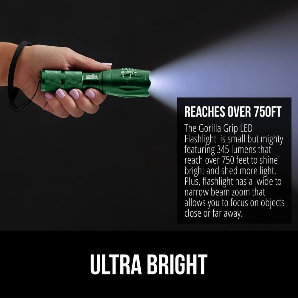Tactical Flashlight & Luggage Straps Tactical Flashlight Adjustable Mode