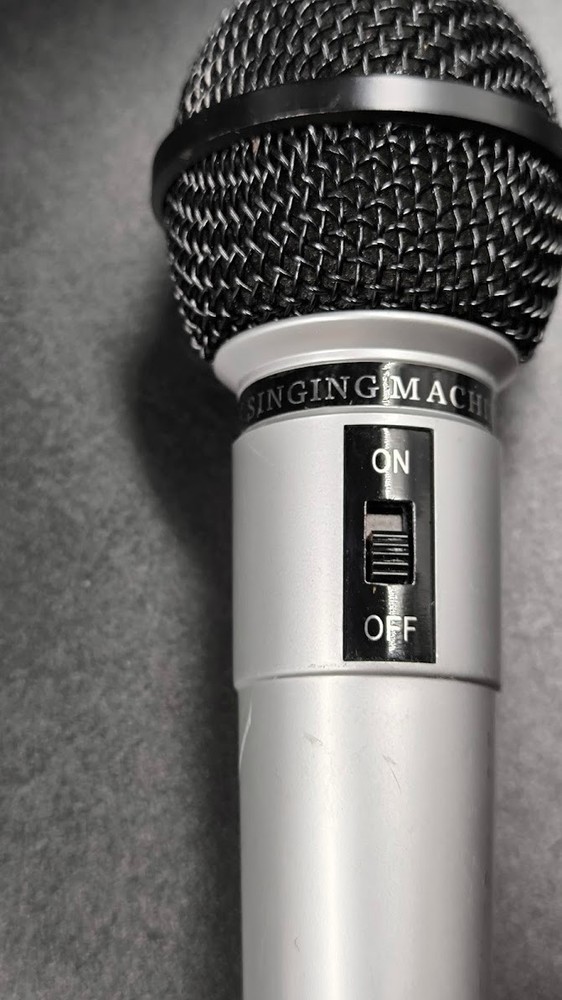 The Singing Machine Co Microphone Used Working Silver