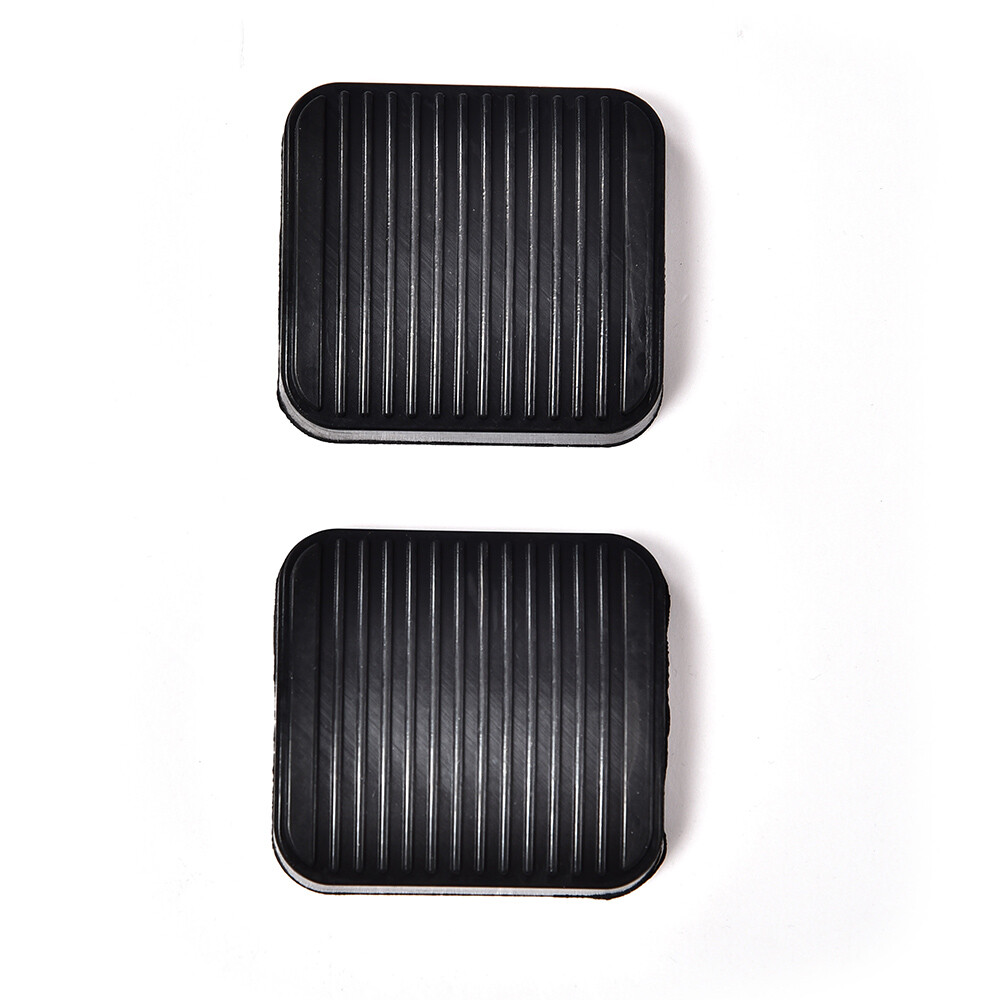 2Pcs Brake And Clutch Pedal Pad Kit Fit For Jeep Wrangler YJ TJ Cherokee XJ-Blac
