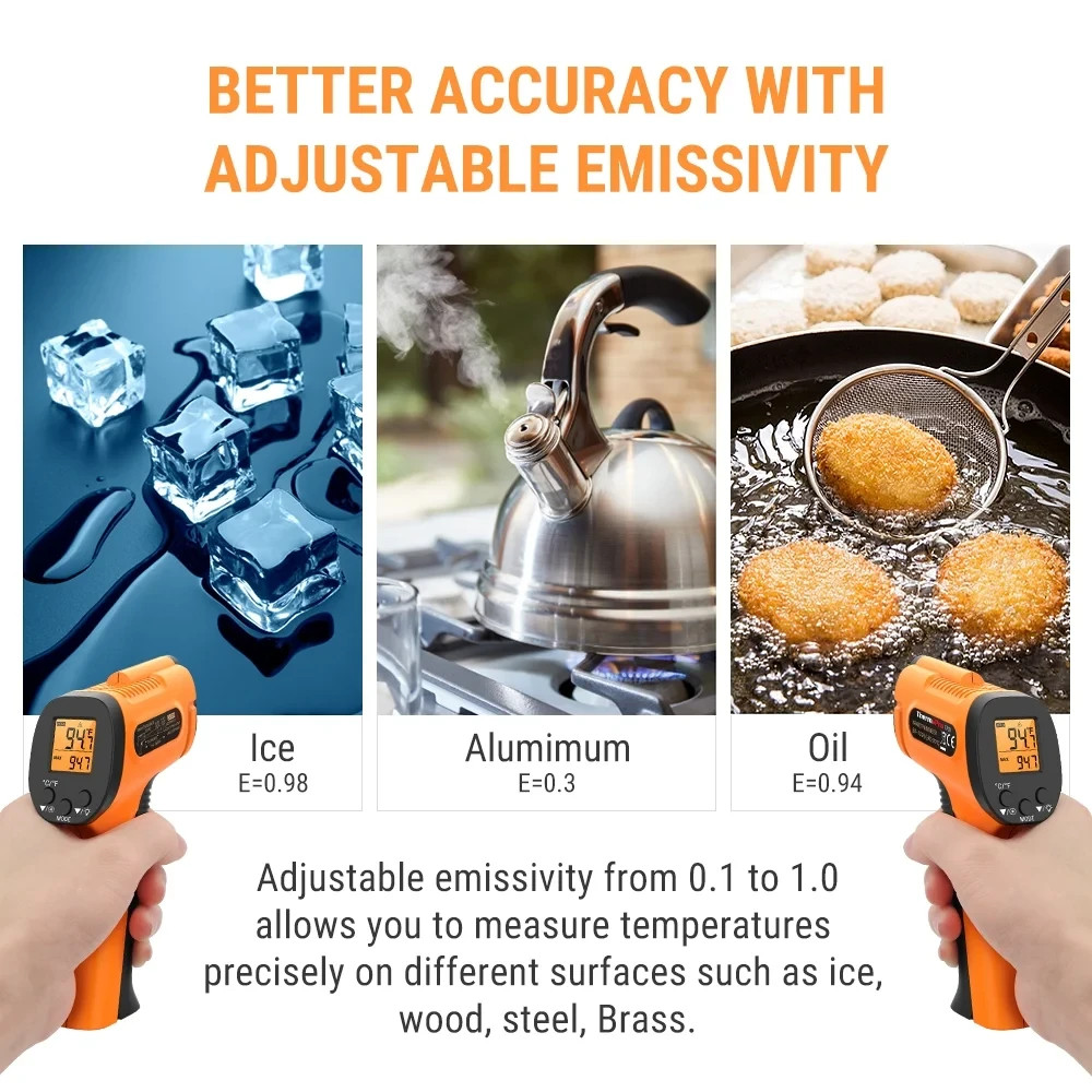 Therm Pro ThermoPro TP-30 Infrared Thermometer IR w Batteries