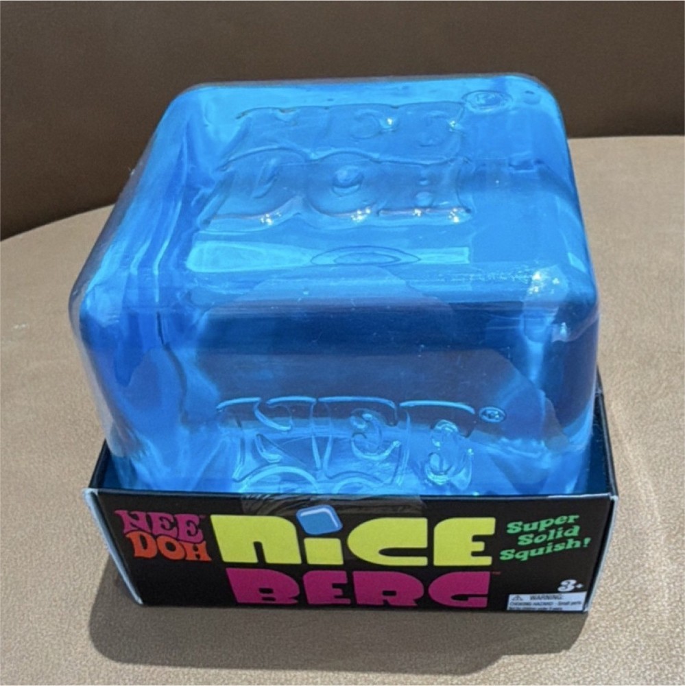 Nee Doh Nice Berg Super Solid Squish Toy Blue 25317NA