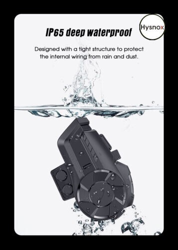 Hysnox HY-1001-05 Single-Pack Bluetooth Helmet Intercom (2-Riders)