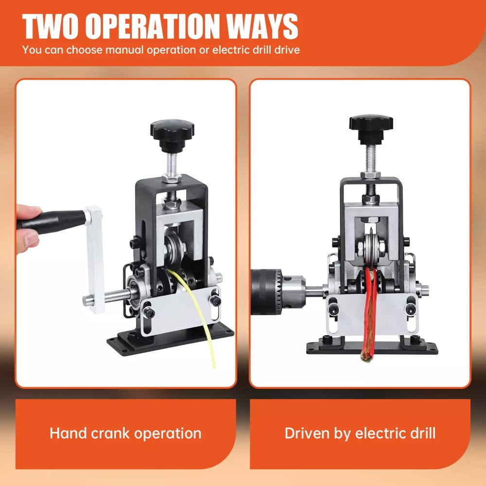 Wire Stripper 0.04"-1"Wire Stripper Machine For Hand Crank Wire Stripper Tool