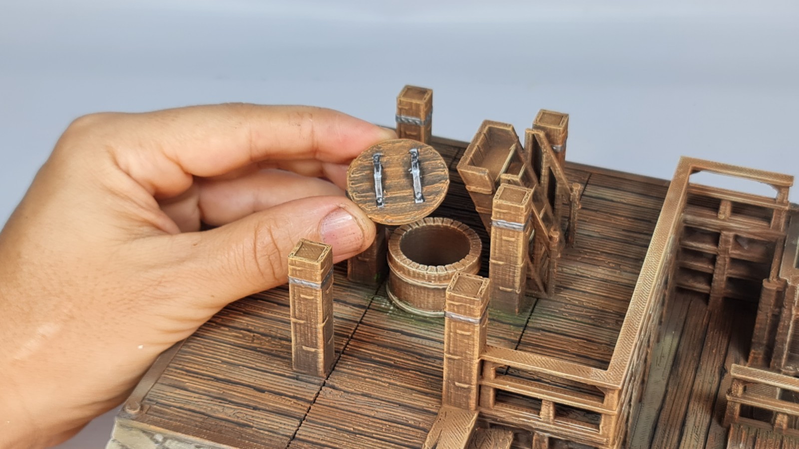 Hatsume 3D Printed Japanese Castle 28mm Miniature for Tabletop RPG