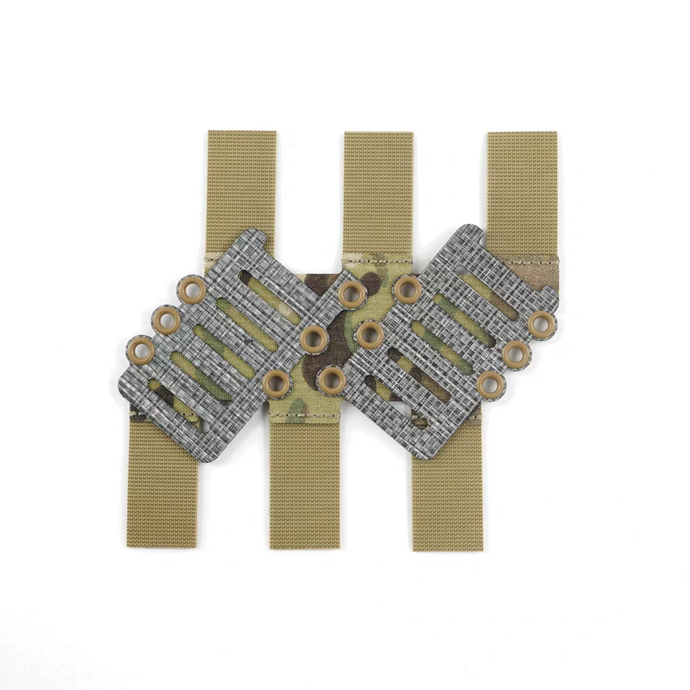 Double Row 40° Angled MOLLE Adapter Plate Belt Accessory
