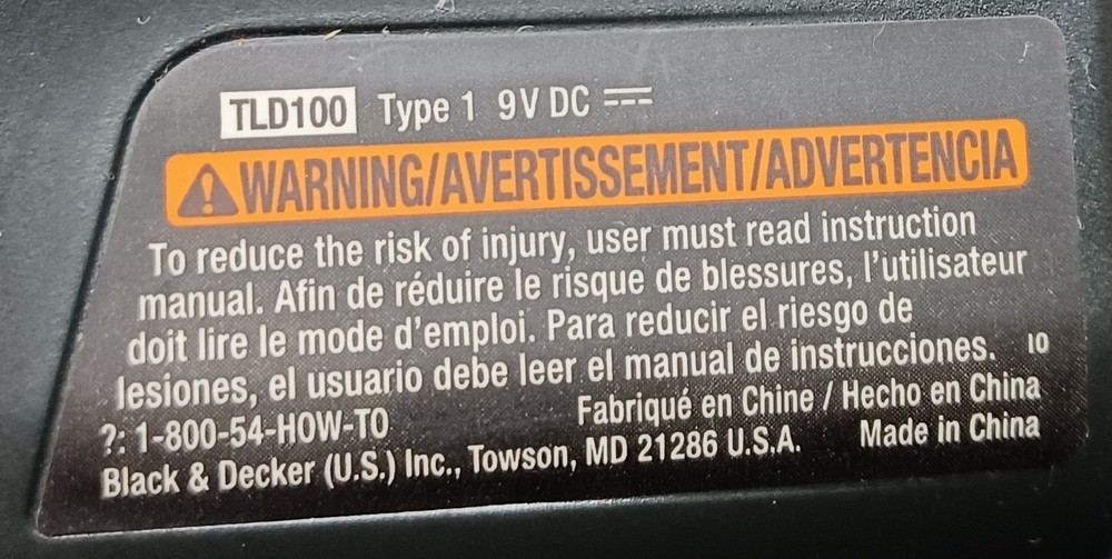 Black & Decker Thermal Leak Detector TLD100
