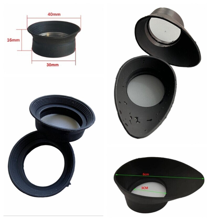 2PCS Inner Diameter 30mm Rubber Eye Guards for Microscope Telescope Eyepiece