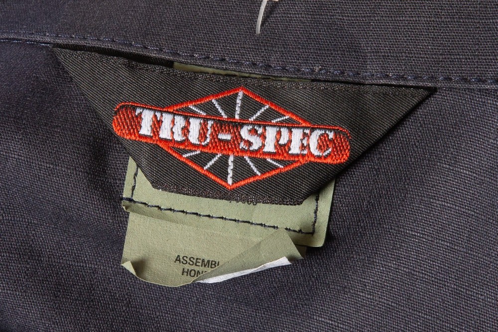 Tru-Spec BDU Coat Tactical Jacket Black Extra Small Long