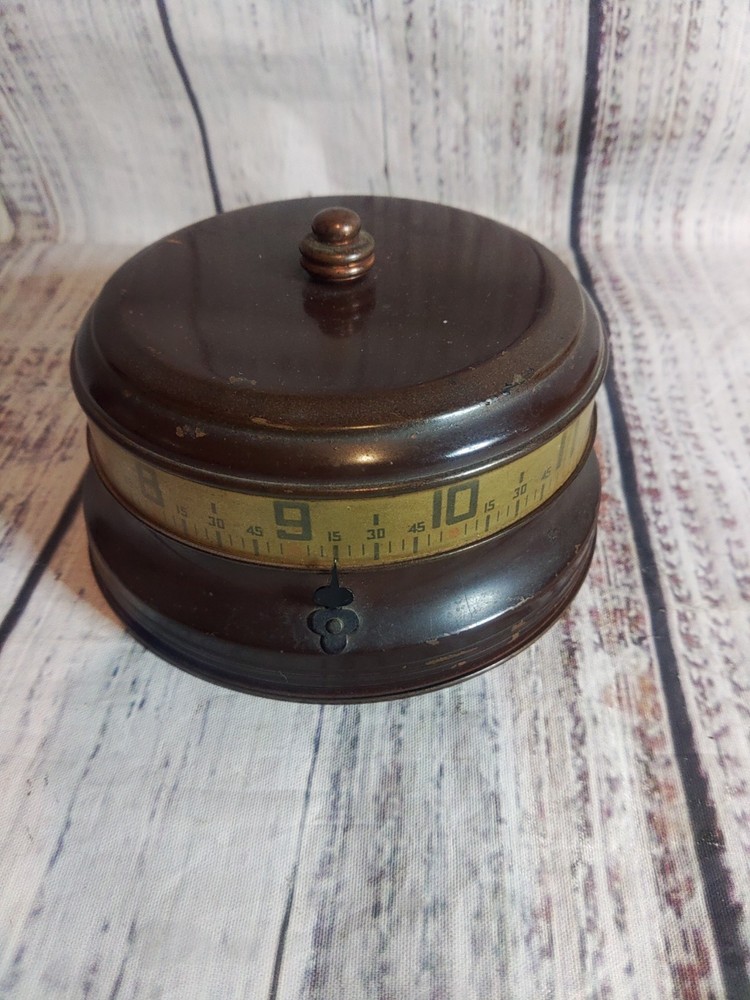 1930s Lux Mystery Clock Brown