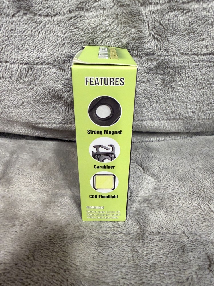 Rechargeable COB Keychain Light, Portable Mini LED Flashlight