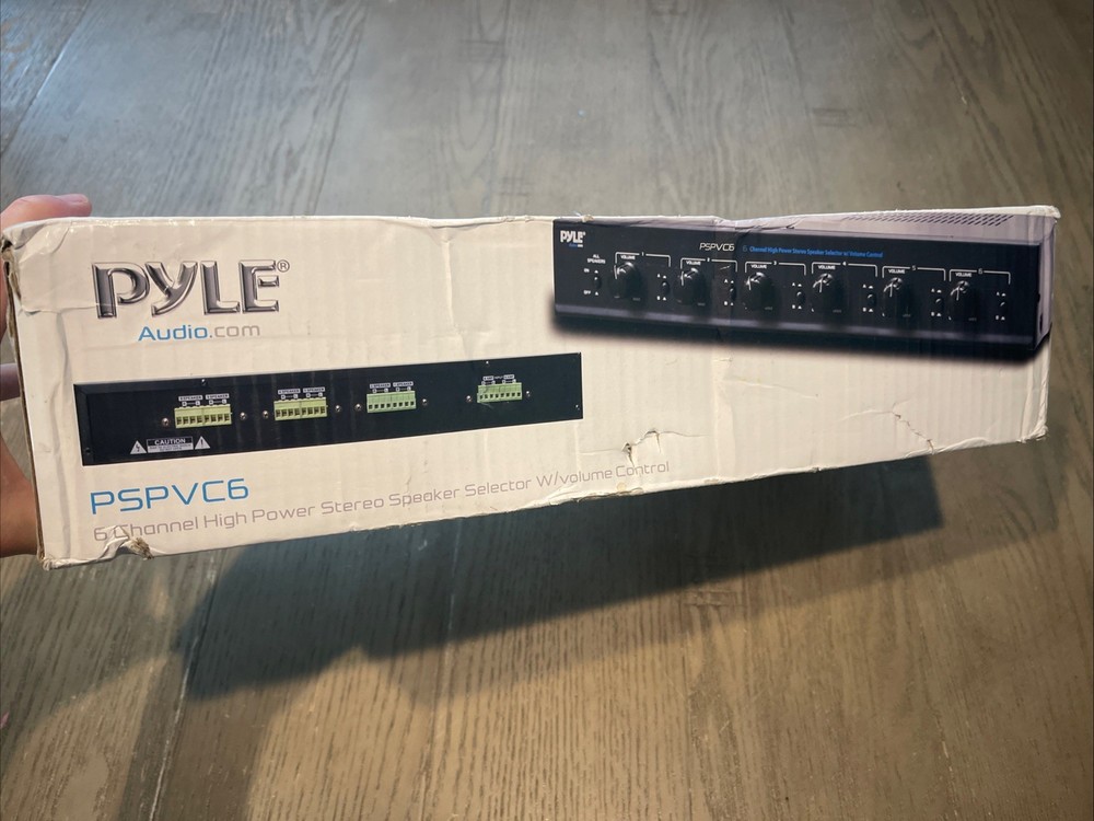 Pyle PSPVC6 6 Ch Stereo Speaker Selector w/Volume Control