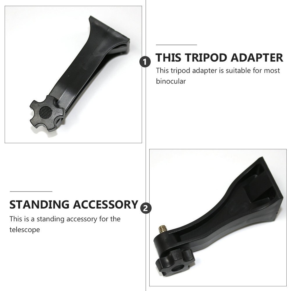 Binocular Tripod Adapter Plastic Fixed Bracket 1/4 Inch for Outdoor Activities