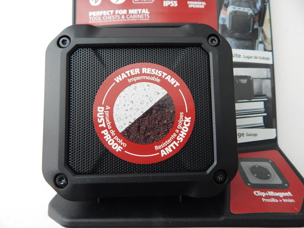 Universal Magnetic Water Resistant Dust Proof Bluetooth Speaker Black